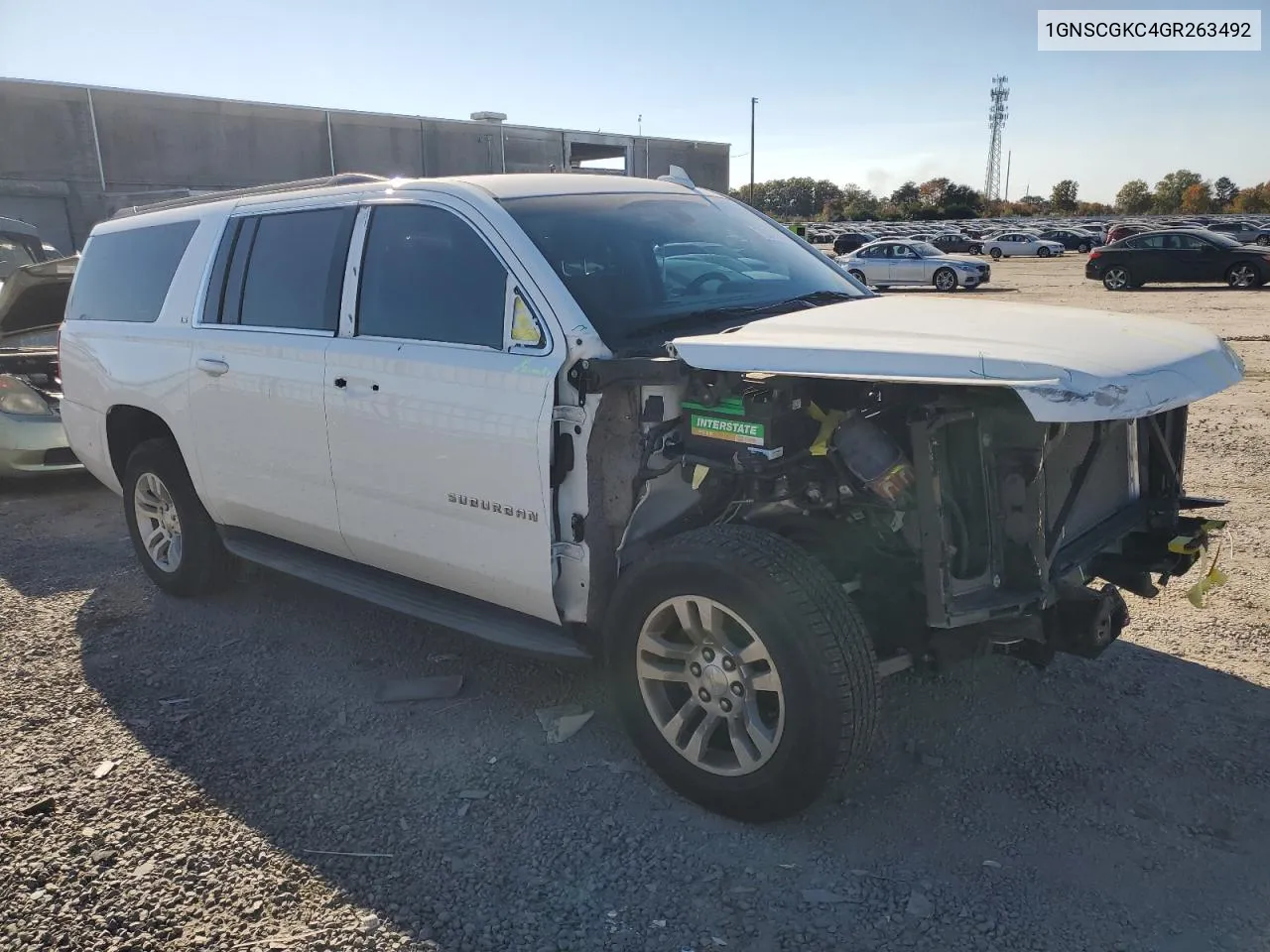 2016 Chevrolet Suburban C1500 Ls VIN: 1GNSCGKC4GR263492 Lot: 76676714