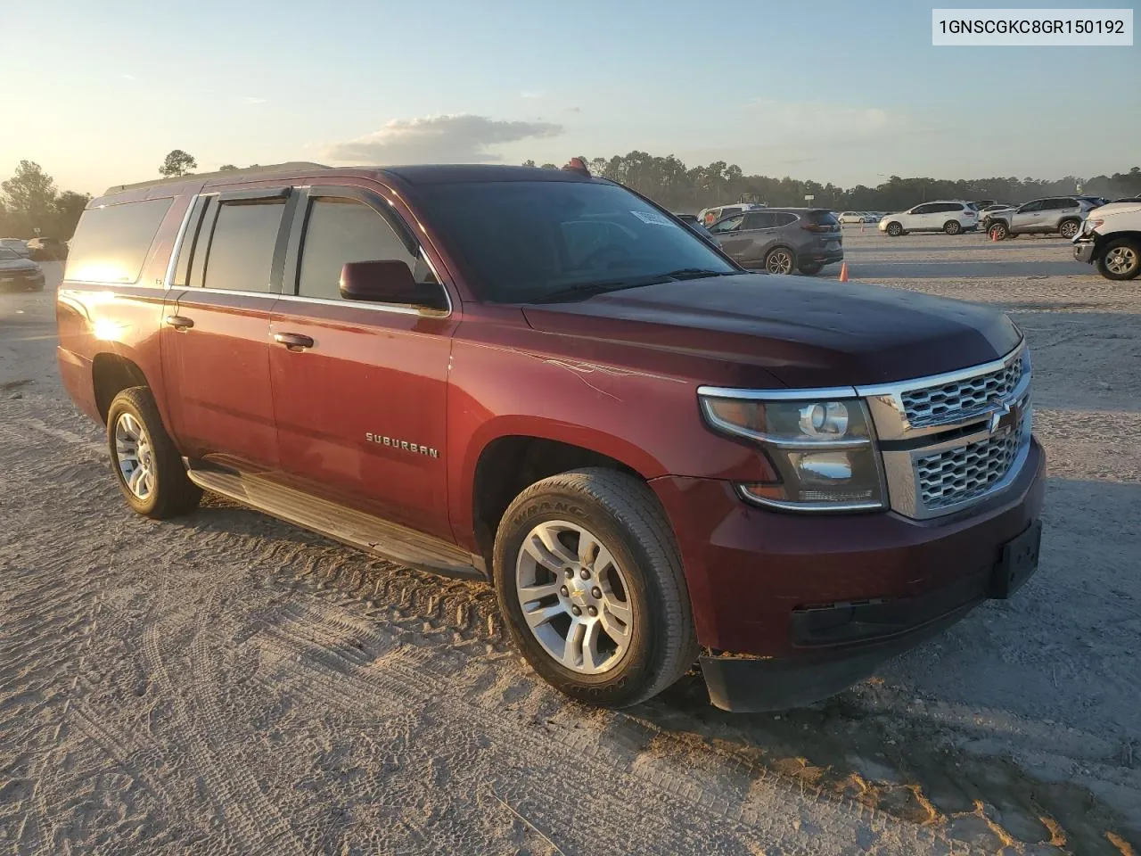 1GNSCGKC8GR150192 2016 Chevrolet Suburban C1500 Ls