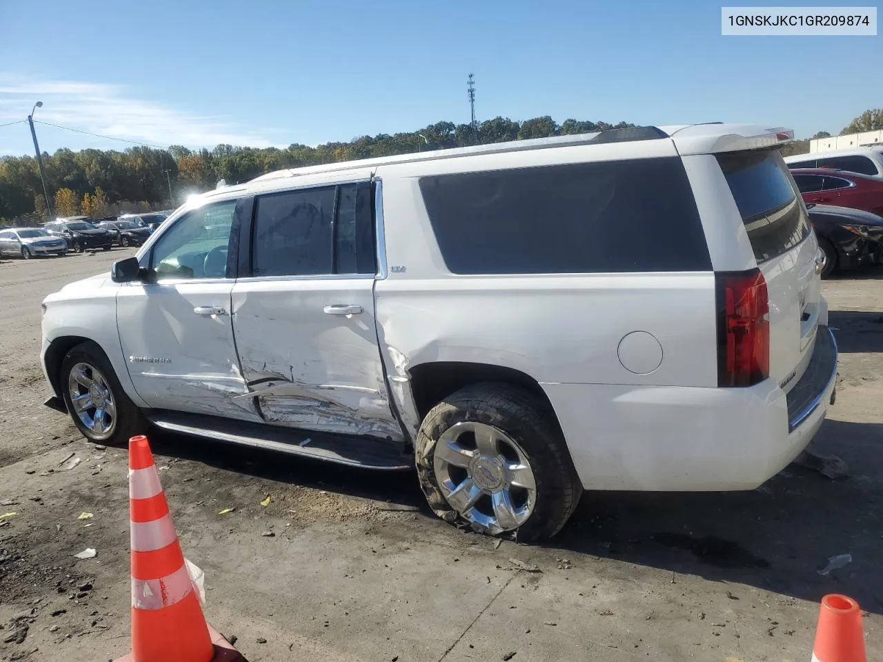 1GNSKJKC1GR209874 2016 Chevrolet Suburban K1500 Ltz