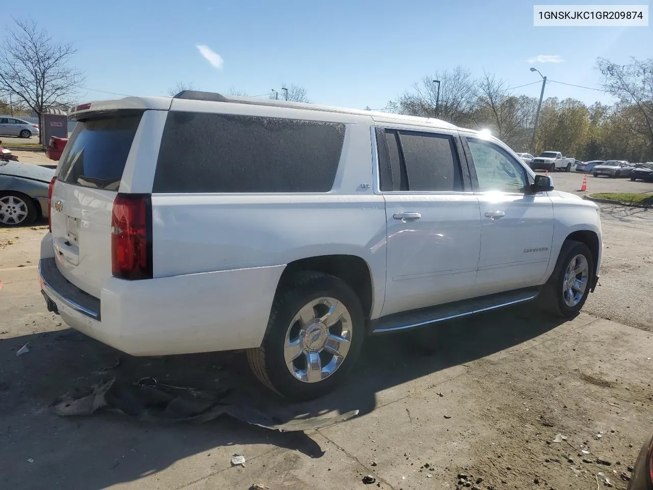 1GNSKJKC1GR209874 2016 Chevrolet Suburban K1500 Ltz