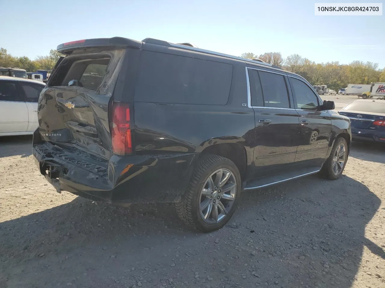 2016 Chevrolet Suburban K1500 Ltz VIN: 1GNSKJKC8GR424703 Lot: 77114124