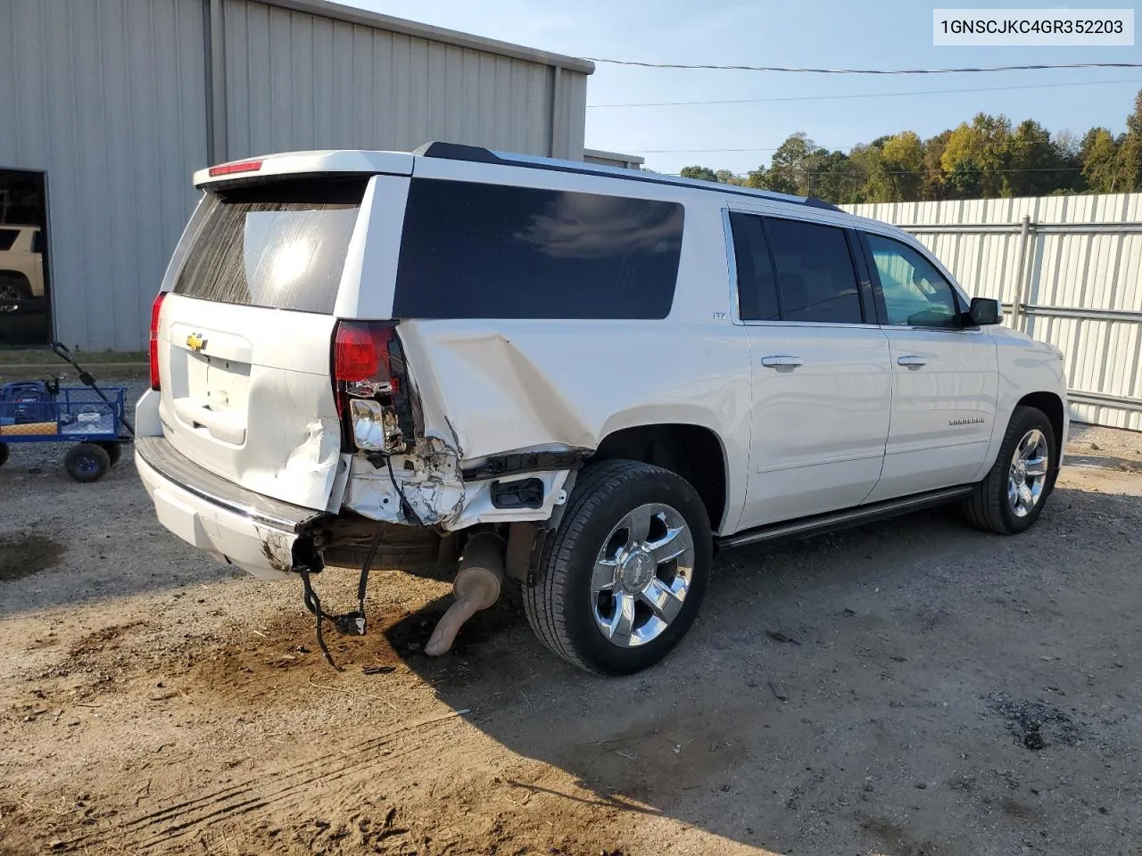 2016 Chevrolet Suburban C1500 Ltz VIN: 1GNSCJKC4GR352203 Lot: 77547534