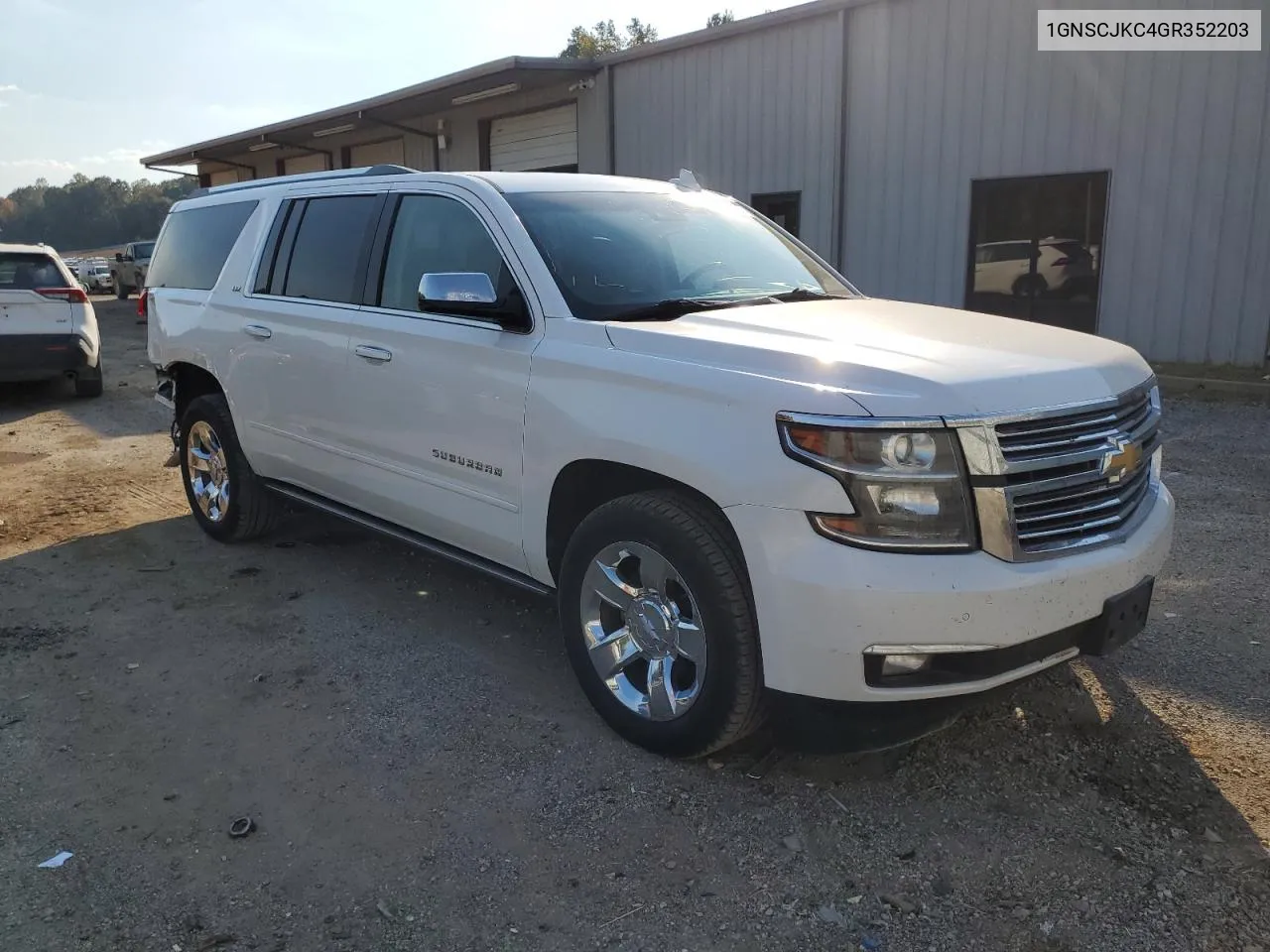 2016 Chevrolet Suburban C1500 Ltz VIN: 1GNSCJKC4GR352203 Lot: 77547534