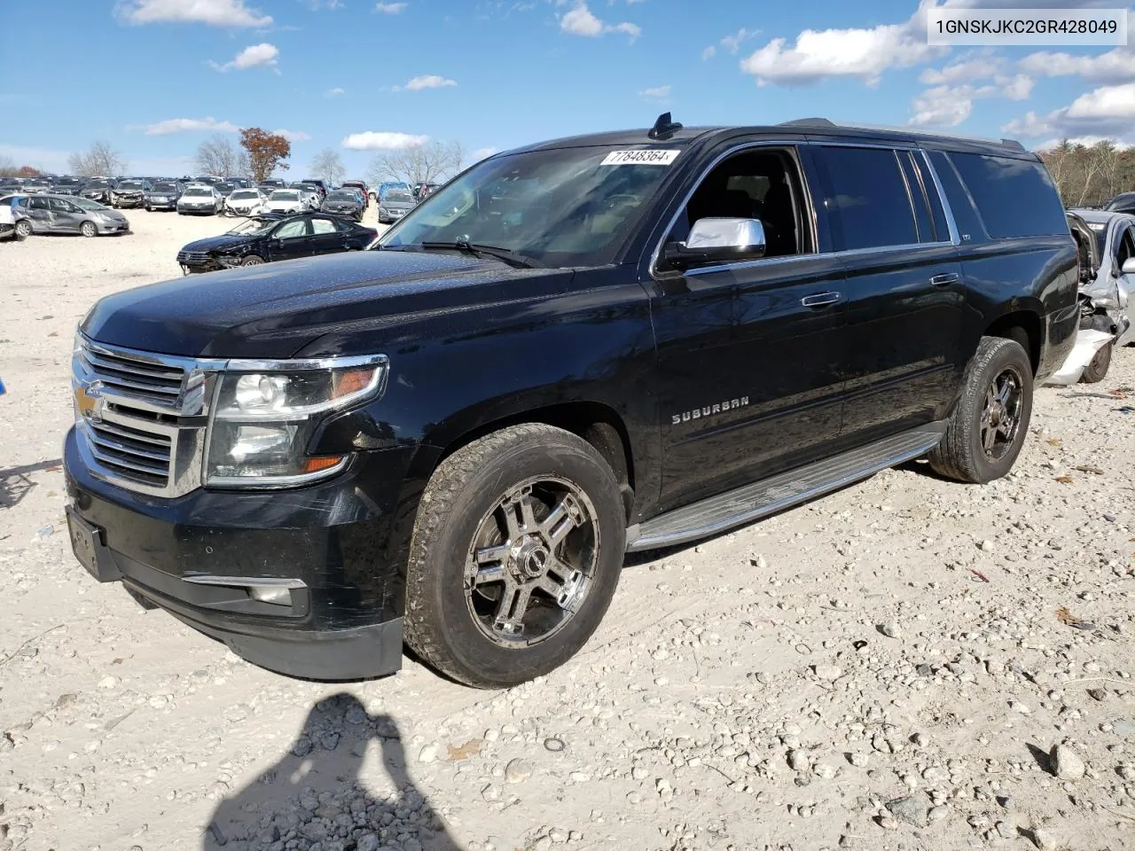 2016 Chevrolet Suburban K1500 Ltz VIN: 1GNSKJKC2GR428049 Lot: 77848364