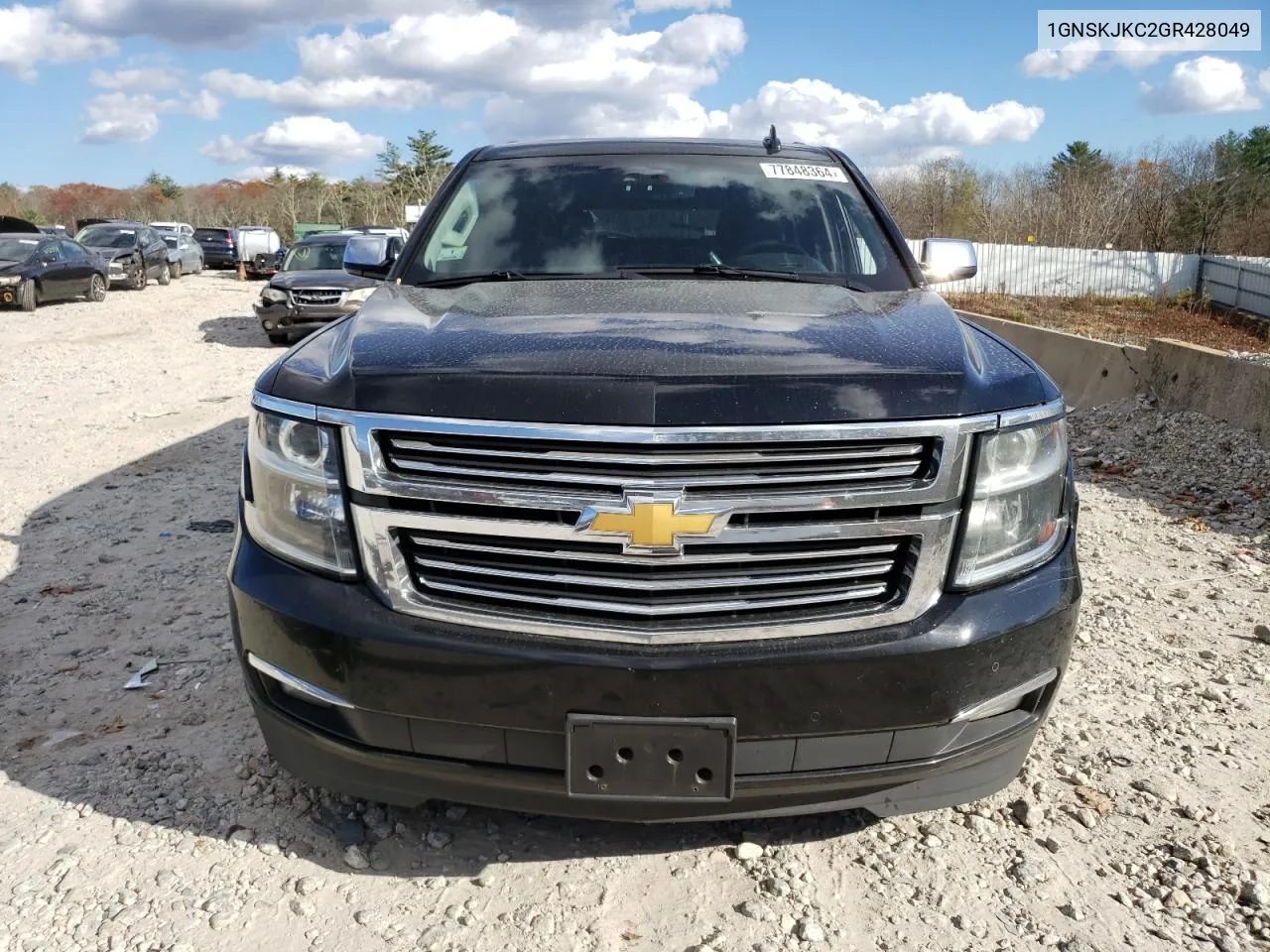 2016 Chevrolet Suburban K1500 Ltz VIN: 1GNSKJKC2GR428049 Lot: 77848364