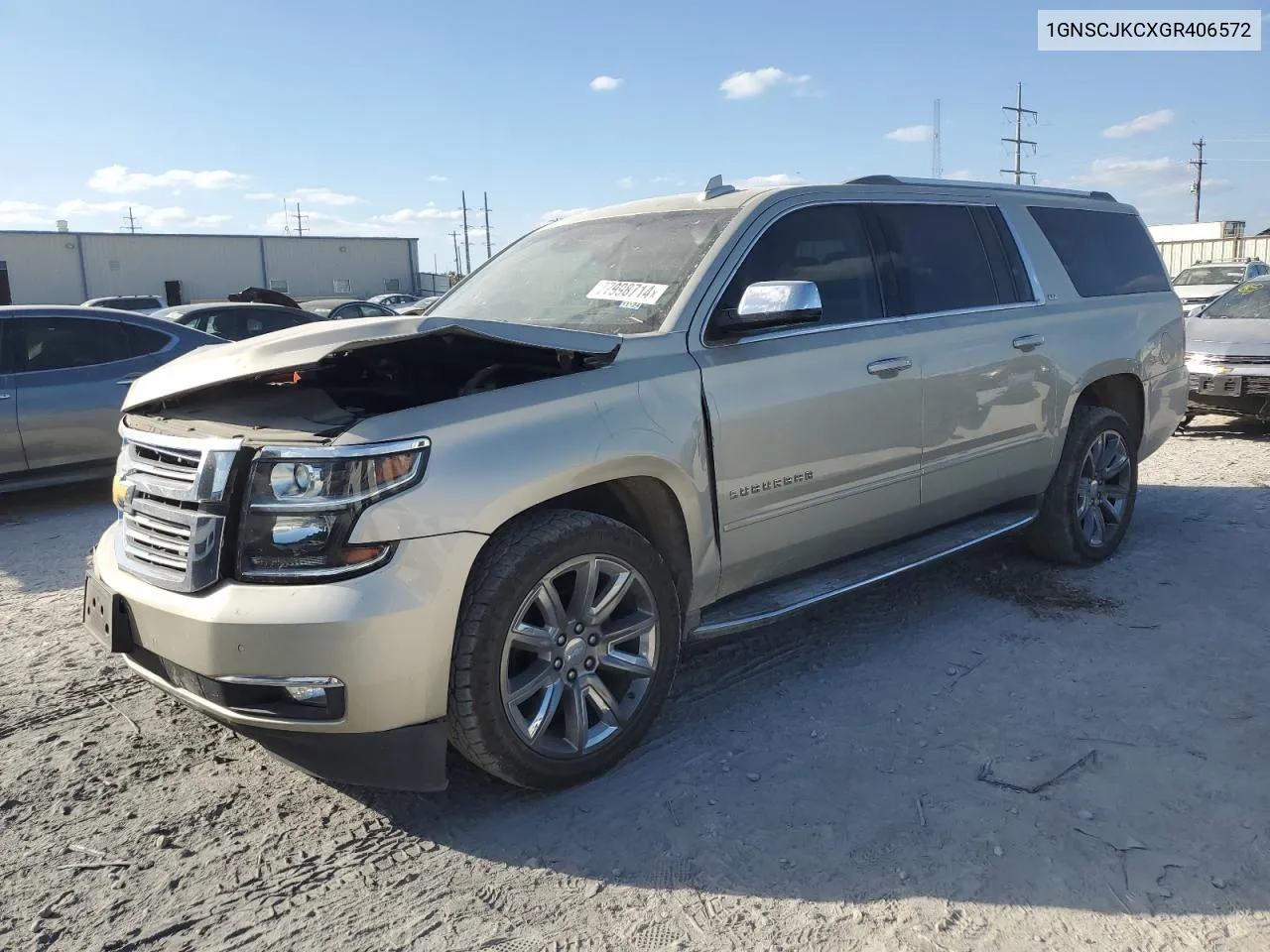 2016 Chevrolet Suburban C1500 Ltz VIN: 1GNSCJKCXGR406572 Lot: 77998714