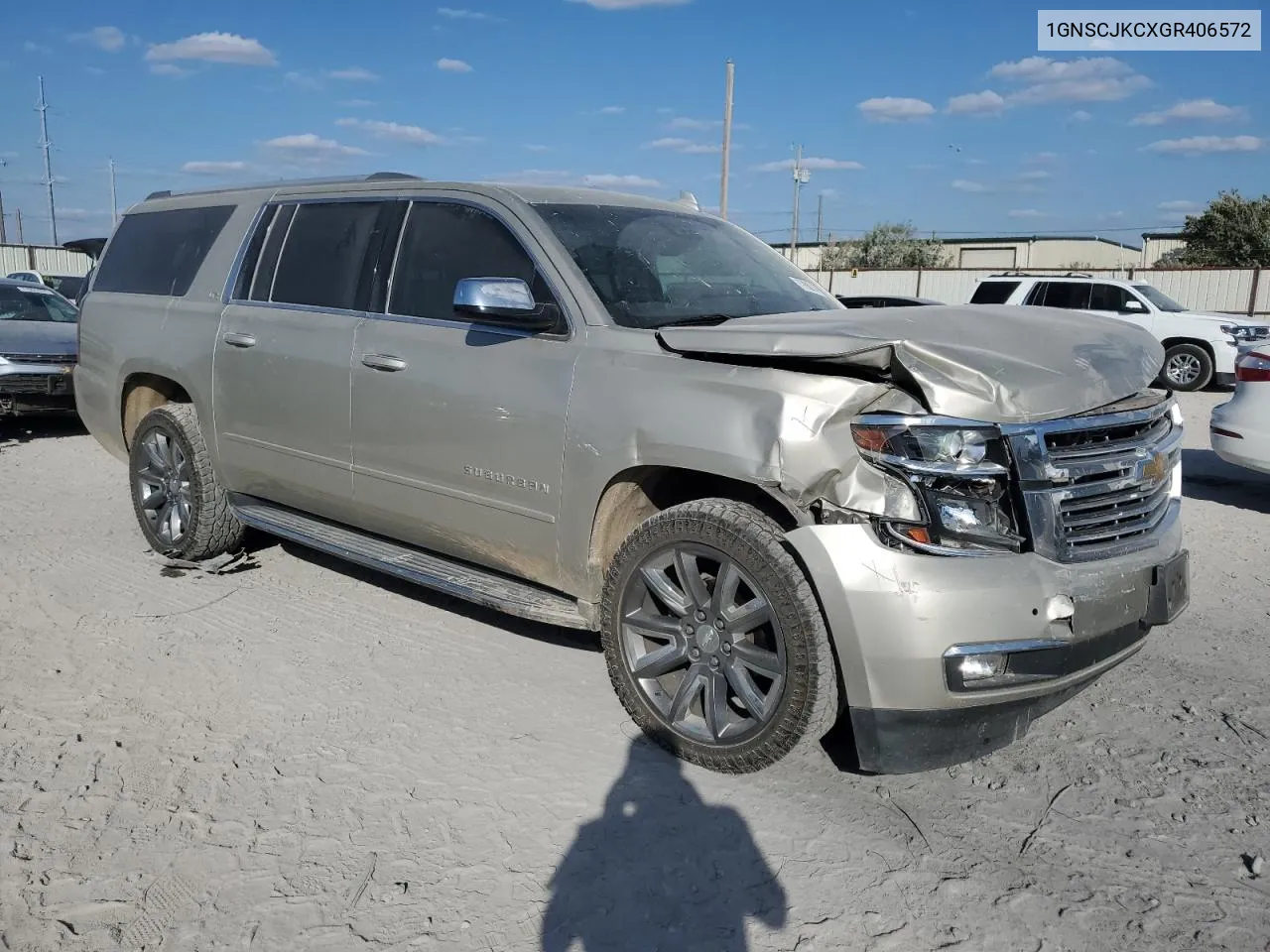 2016 Chevrolet Suburban C1500 Ltz VIN: 1GNSCJKCXGR406572 Lot: 77998714