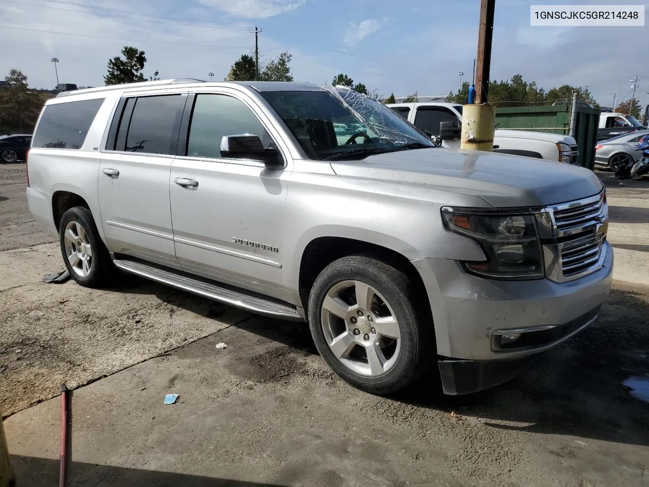 2016 Chevrolet Suburban C1500 Ltz VIN: 1GNSCJKC5GR214248 Lot: 78136744