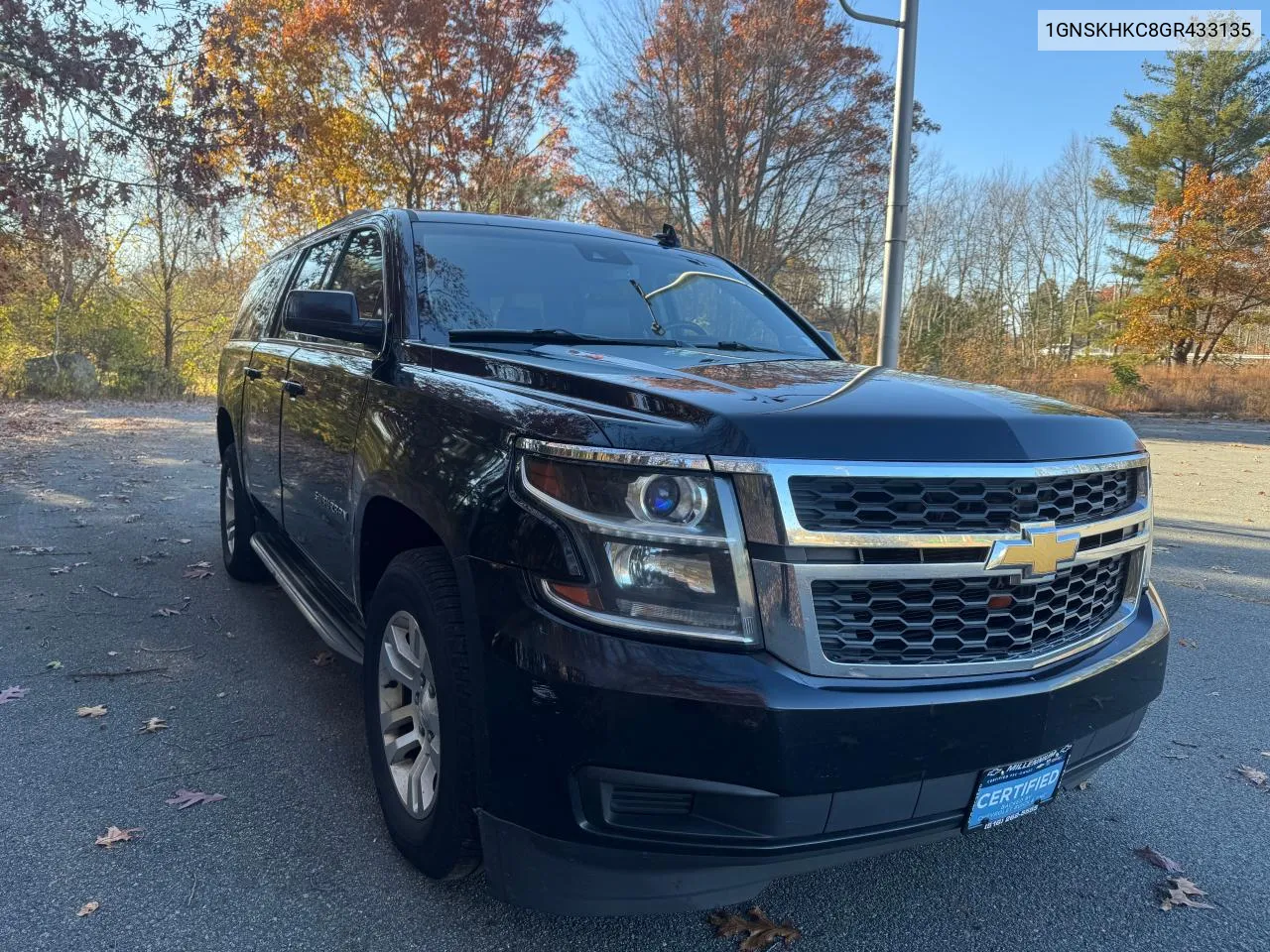 2016 Chevrolet Suburban K1500 Lt VIN: 1GNSKHKC8GR433135 Lot: 78522154