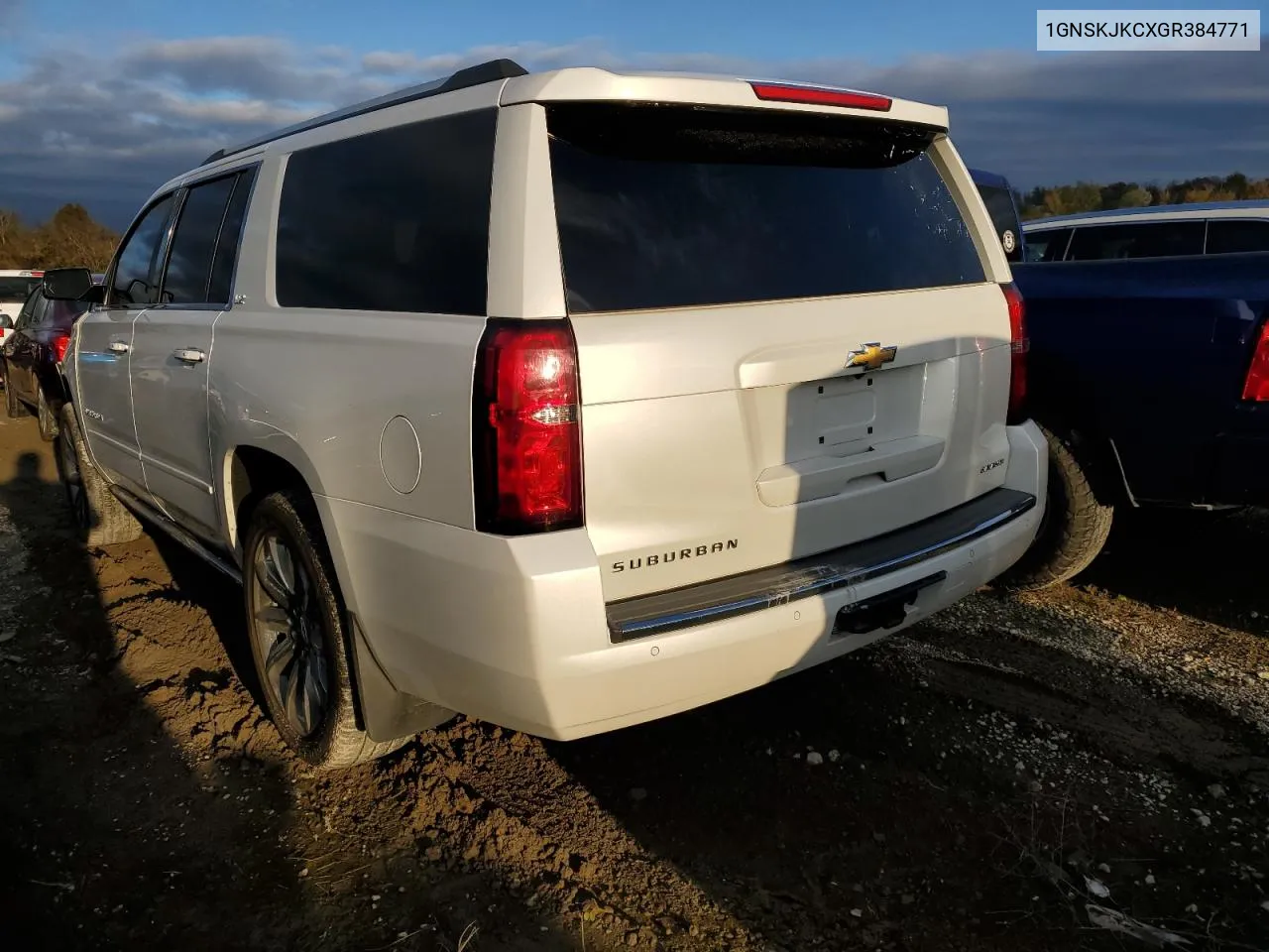 2016 Chevrolet Suburban K1500 Ltz VIN: 1GNSKJKCXGR384771 Lot: 78852114