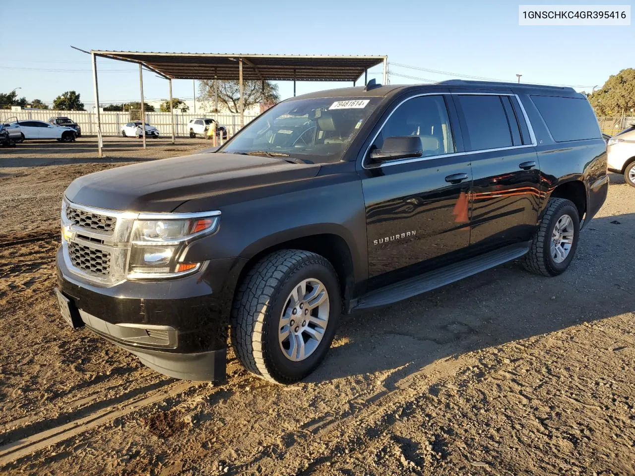 2016 Chevrolet Suburban C1500 Lt VIN: 1GNSCHKC4GR395416 Lot: 79481614