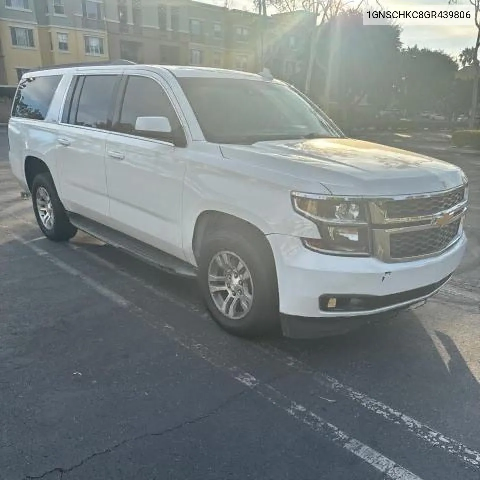 2016 Chevrolet Suburban C1500 Lt VIN: 1GNSCHKC8GR439806 Lot: 79976894