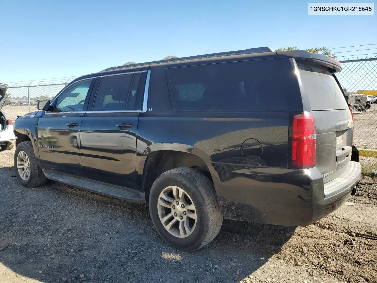 2016 Chevrolet Suburban C1500 Lt VIN: 1GNSCHKC1GR218645 Lot: 80330224