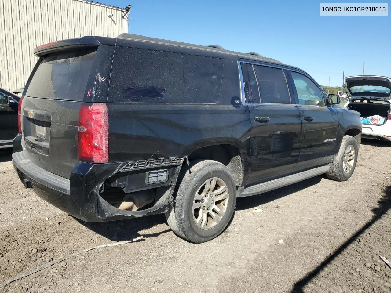 2016 Chevrolet Suburban C1500 Lt VIN: 1GNSCHKC1GR218645 Lot: 80330224