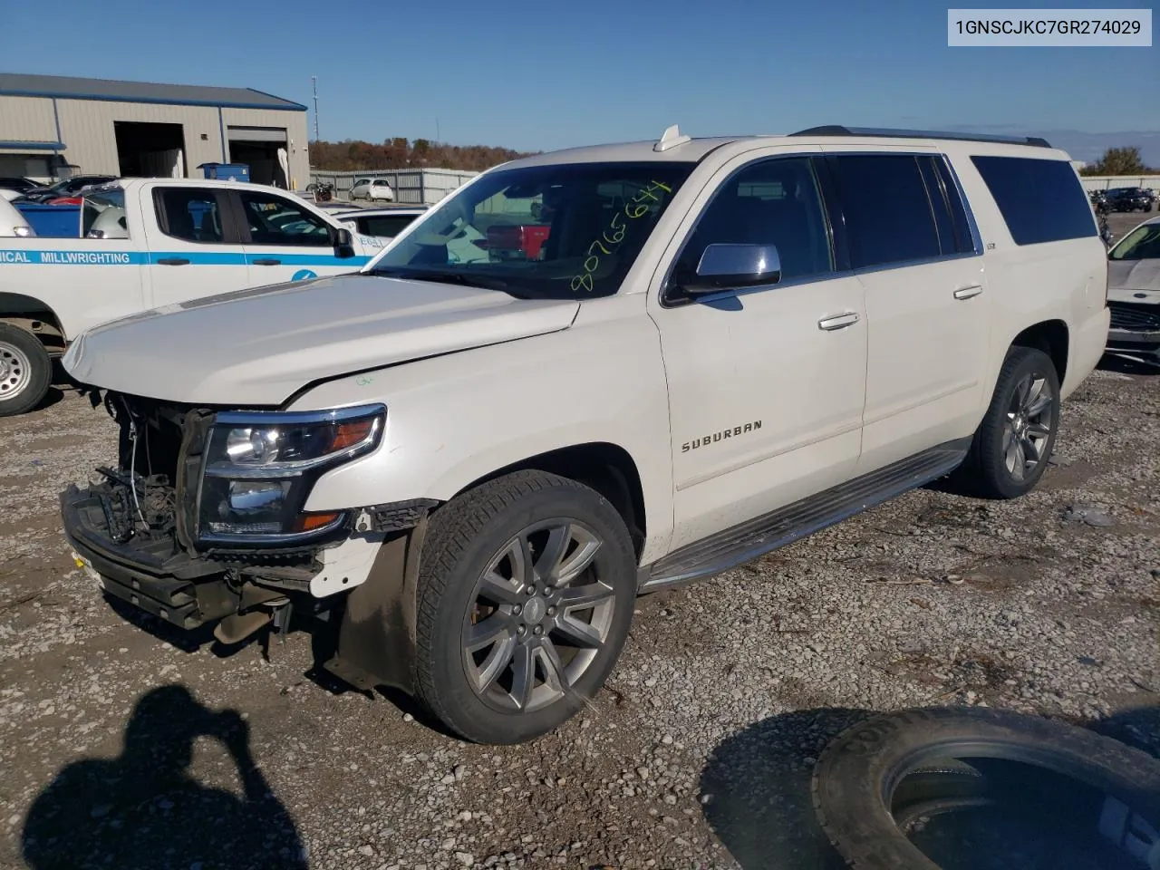 2016 Chevrolet Suburban C1500 Ltz VIN: 1GNSCJKC7GR274029 Lot: 80765644