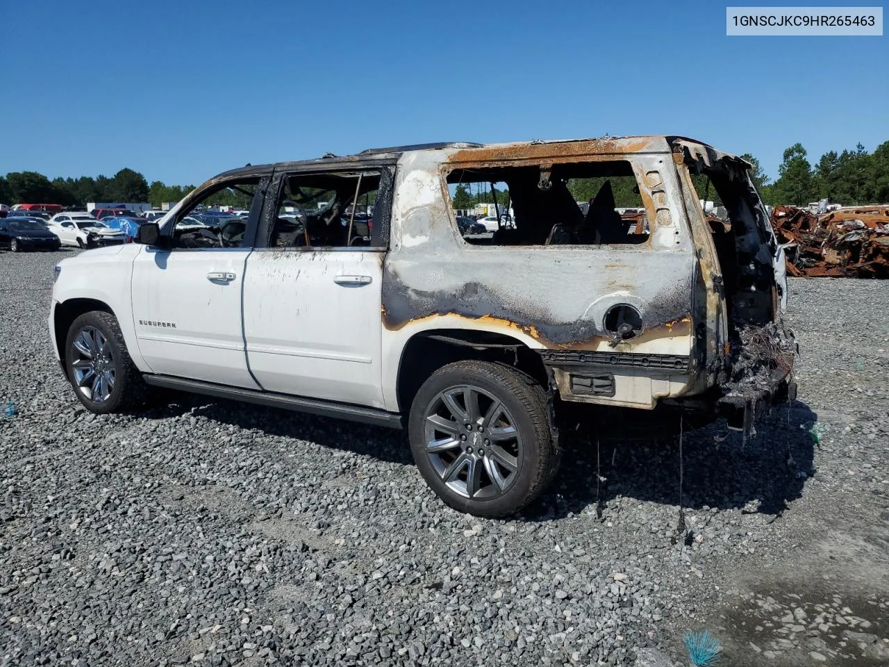 1GNSCJKC9HR265463 2017 Chevrolet Suburban C1500 Premier