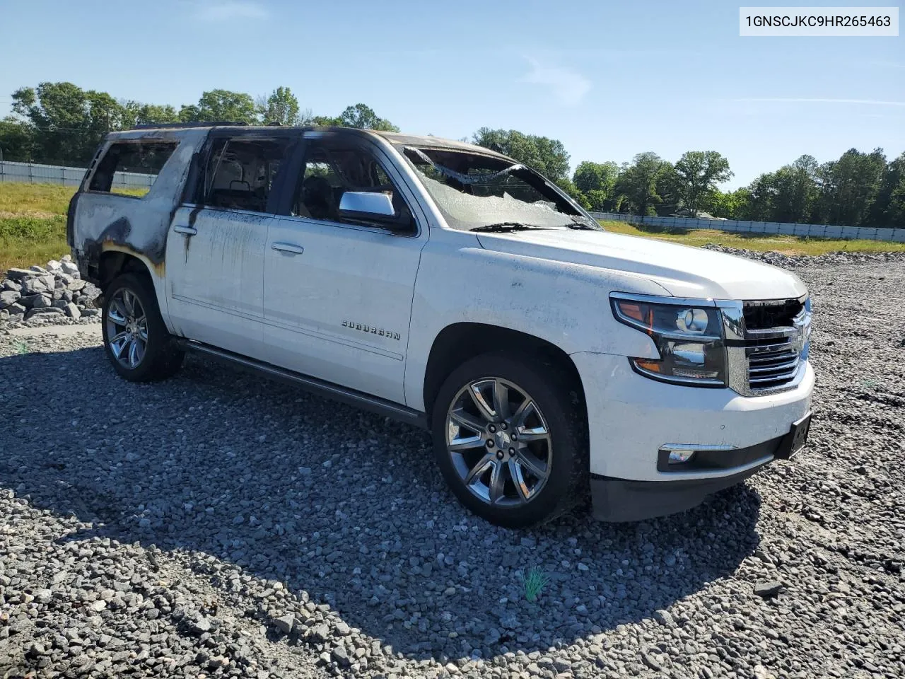 1GNSCJKC9HR265463 2017 Chevrolet Suburban C1500 Premier