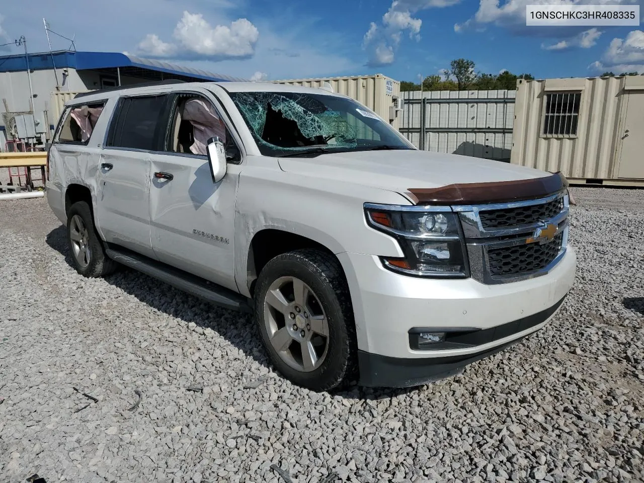 1GNSCHKC3HR408335 2017 Chevrolet Suburban C1500 Lt