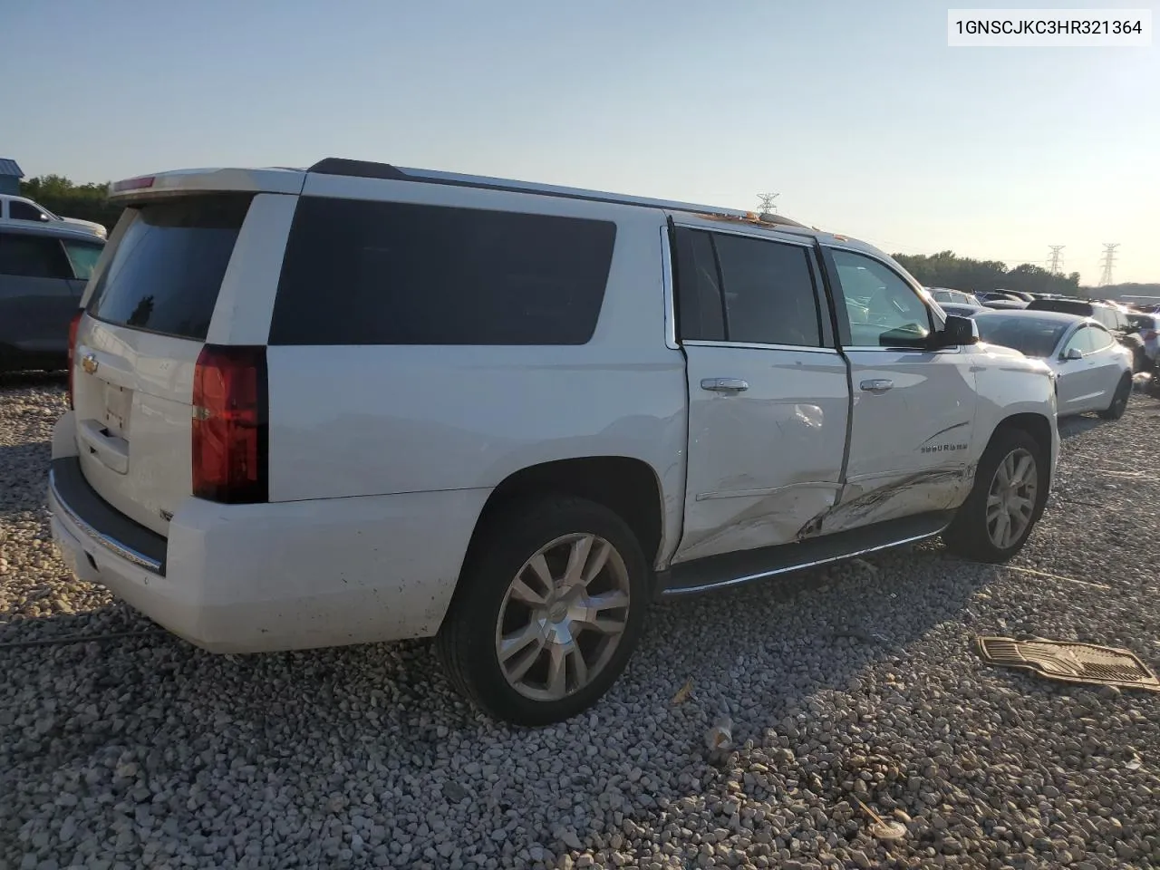 1GNSCJKC3HR321364 2017 Chevrolet Suburban C1500 Premier