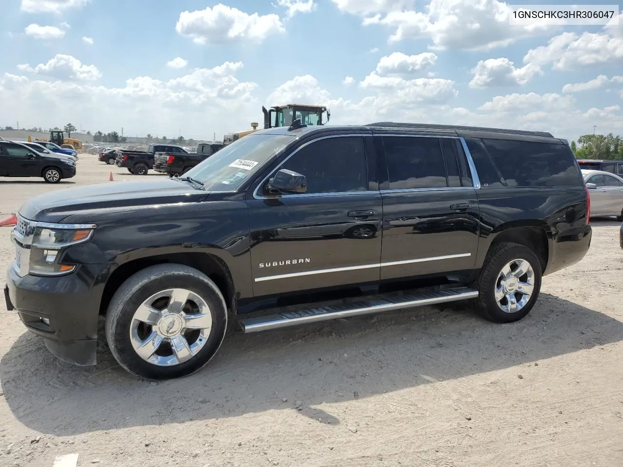 2017 Chevrolet Suburban C1500 Lt VIN: 1GNSCHKC3HR306047 Lot: 72534444