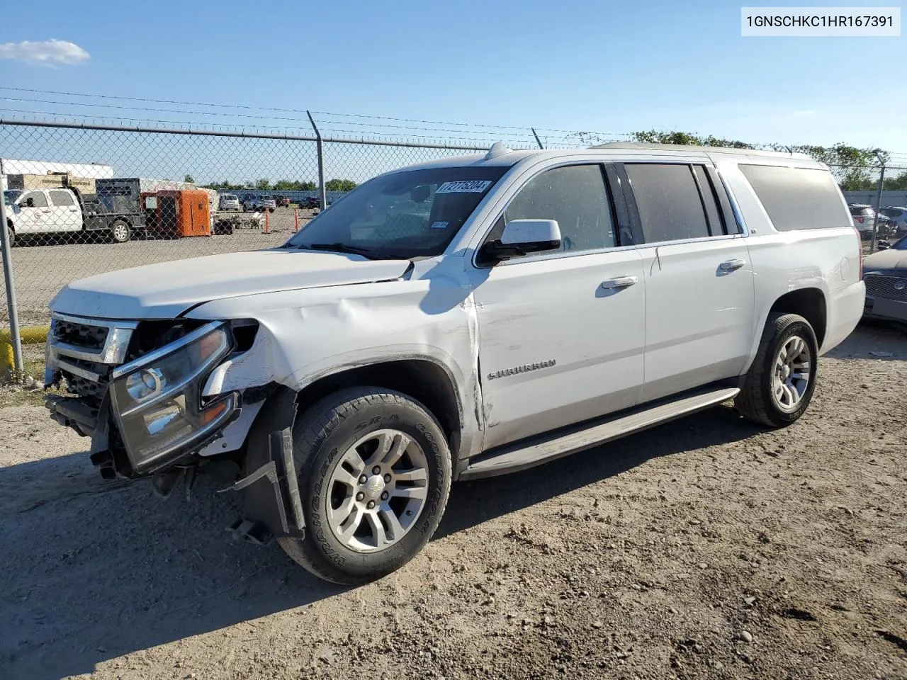 2017 Chevrolet Suburban C1500 Lt VIN: 1GNSCHKC1HR167391 Lot: 72775204