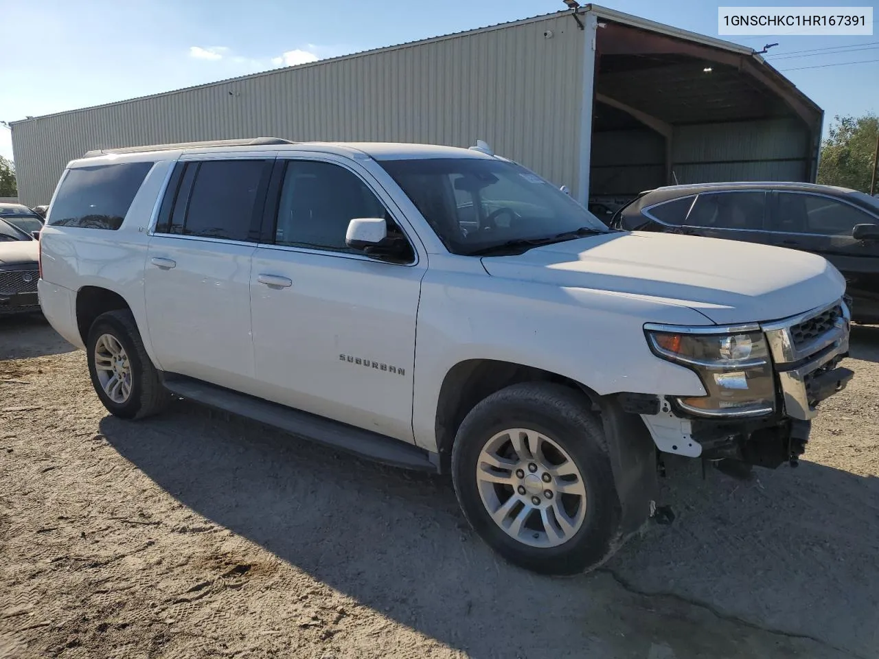 1GNSCHKC1HR167391 2017 Chevrolet Suburban C1500 Lt