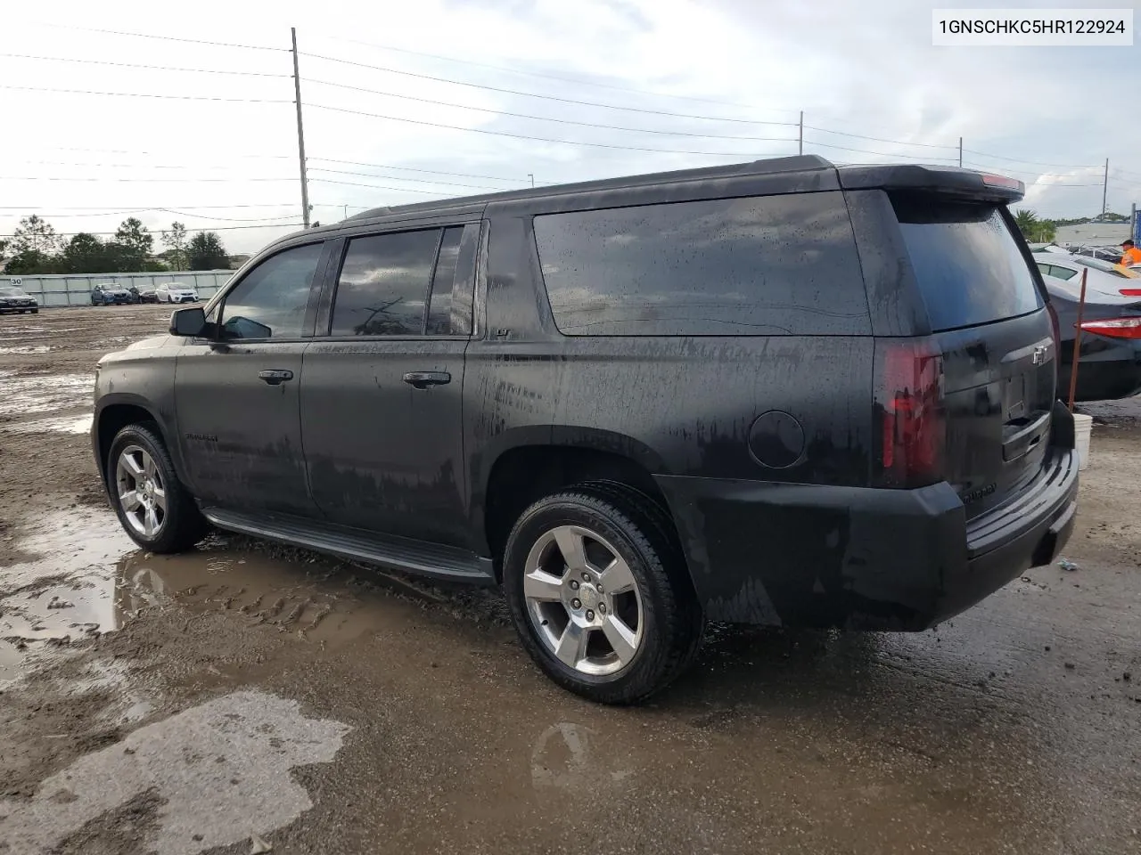 2017 Chevrolet Suburban C1500 Lt VIN: 1GNSCHKC5HR122924 Lot: 73663424