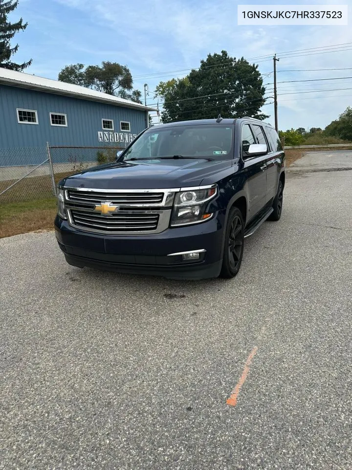 2017 Chevrolet Suburban K1500 Premier VIN: 1GNSKJKC7HR337523 Lot: 74106164