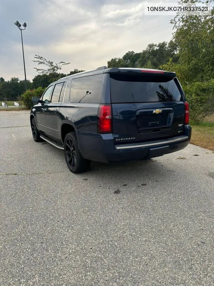 2017 Chevrolet Suburban K1500 Premier VIN: 1GNSKJKC7HR337523 Lot: 74106164