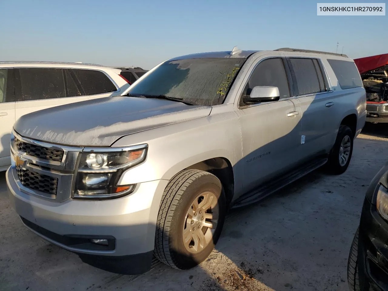 2017 Chevrolet Suburban K1500 Lt VIN: 1GNSKHKC1HR270992 Lot: 75316344