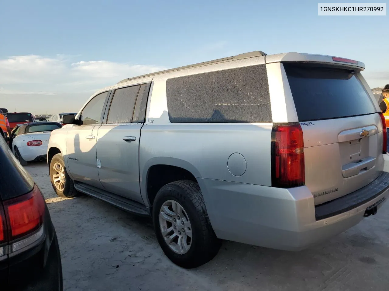 2017 Chevrolet Suburban K1500 Lt VIN: 1GNSKHKC1HR270992 Lot: 75316344