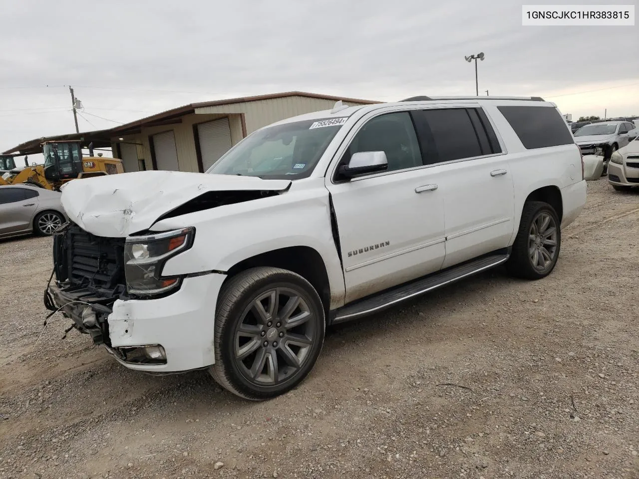 2017 Chevrolet Suburban C1500 Premier VIN: 1GNSCJKC1HR383815 Lot: 75526494