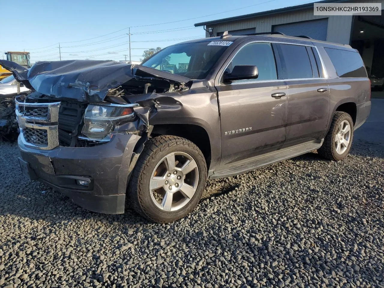 2017 Chevrolet Suburban K1500 Lt VIN: 1GNSKHKC2HR193369 Lot: 75528124