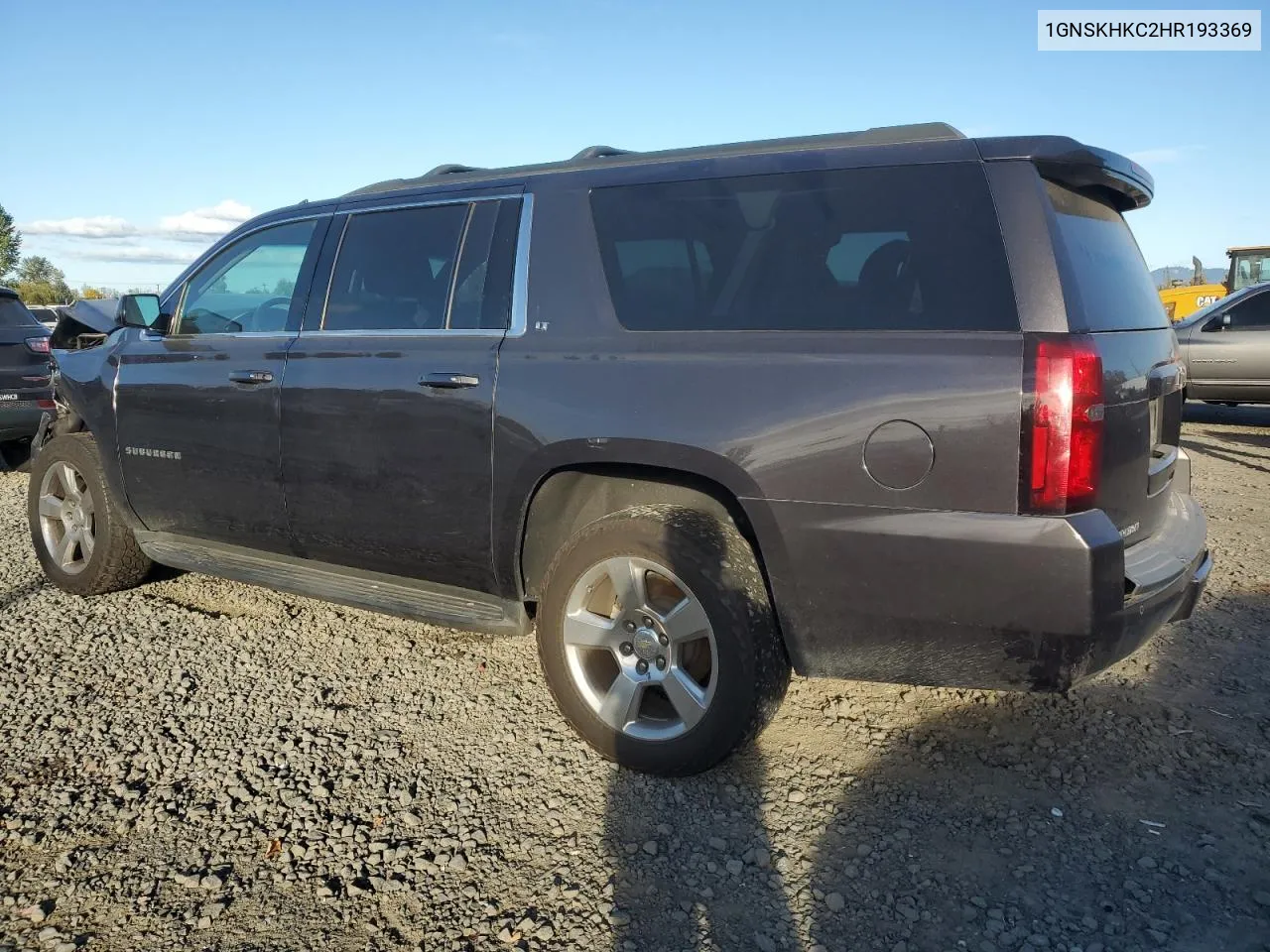 2017 Chevrolet Suburban K1500 Lt VIN: 1GNSKHKC2HR193369 Lot: 75528124