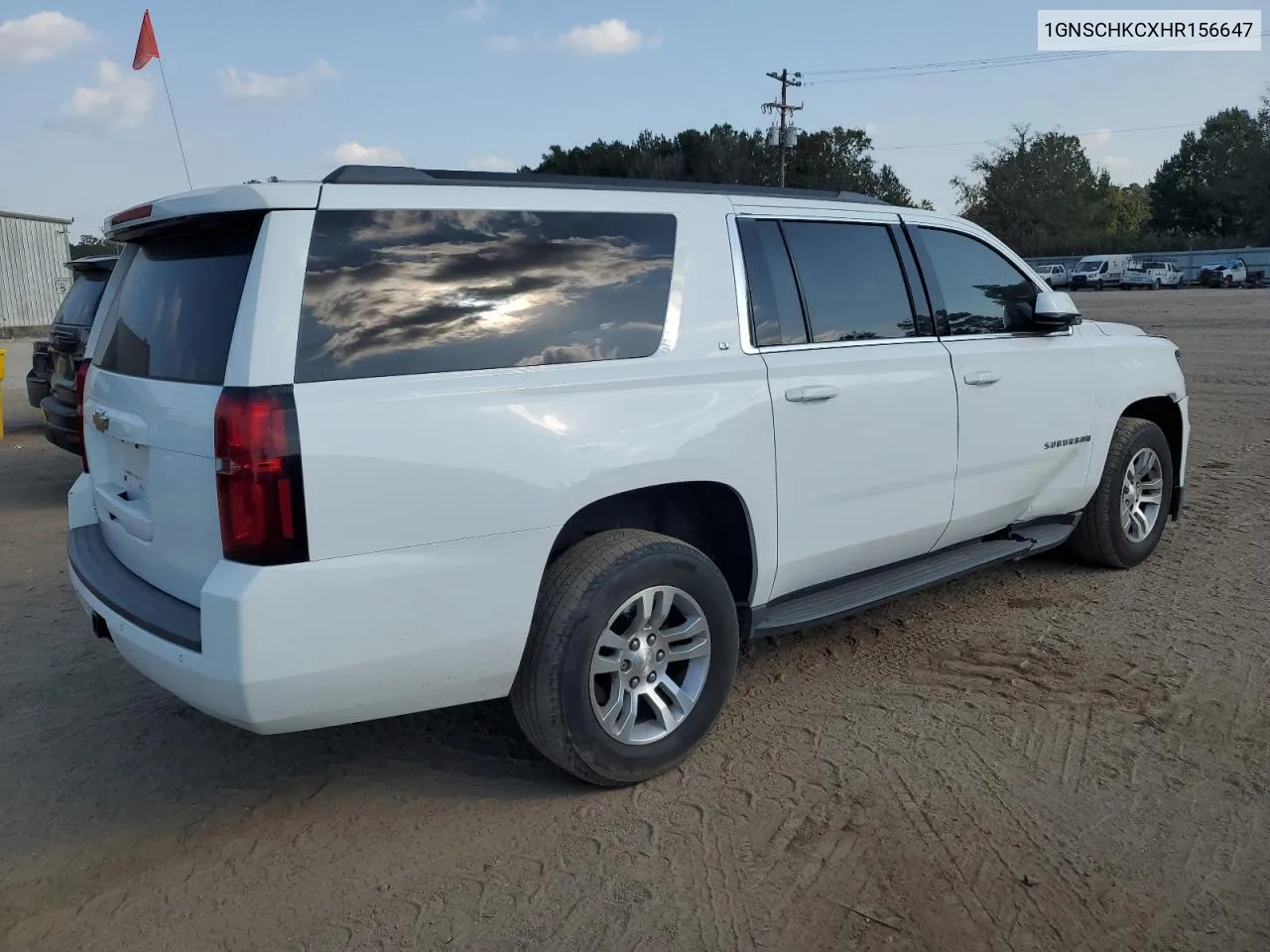 2017 Chevrolet Suburban C1500 Lt VIN: 1GNSCHKCXHR156647 Lot: 76140144