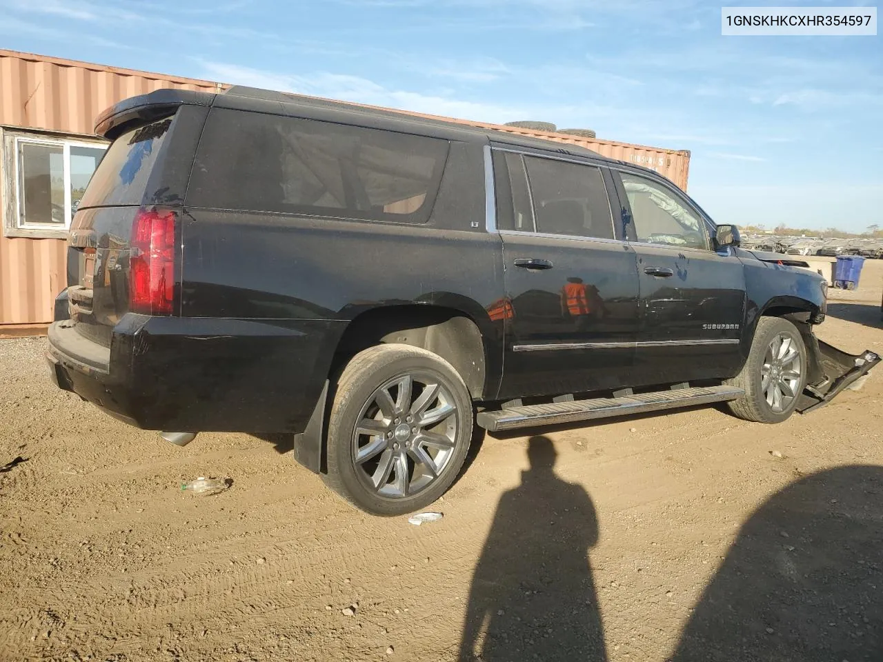 2017 Chevrolet Suburban K1500 Lt VIN: 1GNSKHKCXHR354597 Lot: 76399514