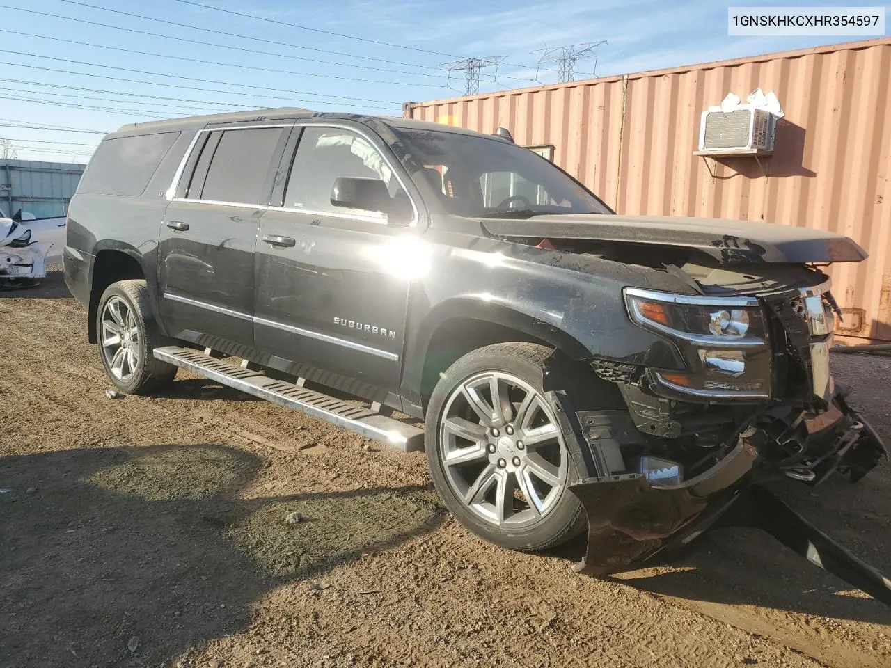 2017 Chevrolet Suburban K1500 Lt VIN: 1GNSKHKCXHR354597 Lot: 76399514