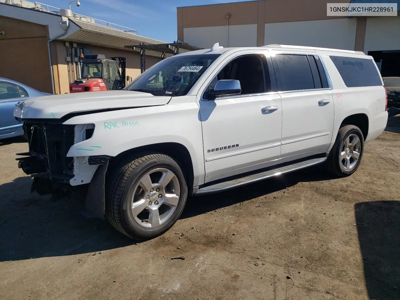 2017 Chevrolet Suburban K1500 Premier VIN: 1GNSKJKC1HR228961 Lot: 76754464