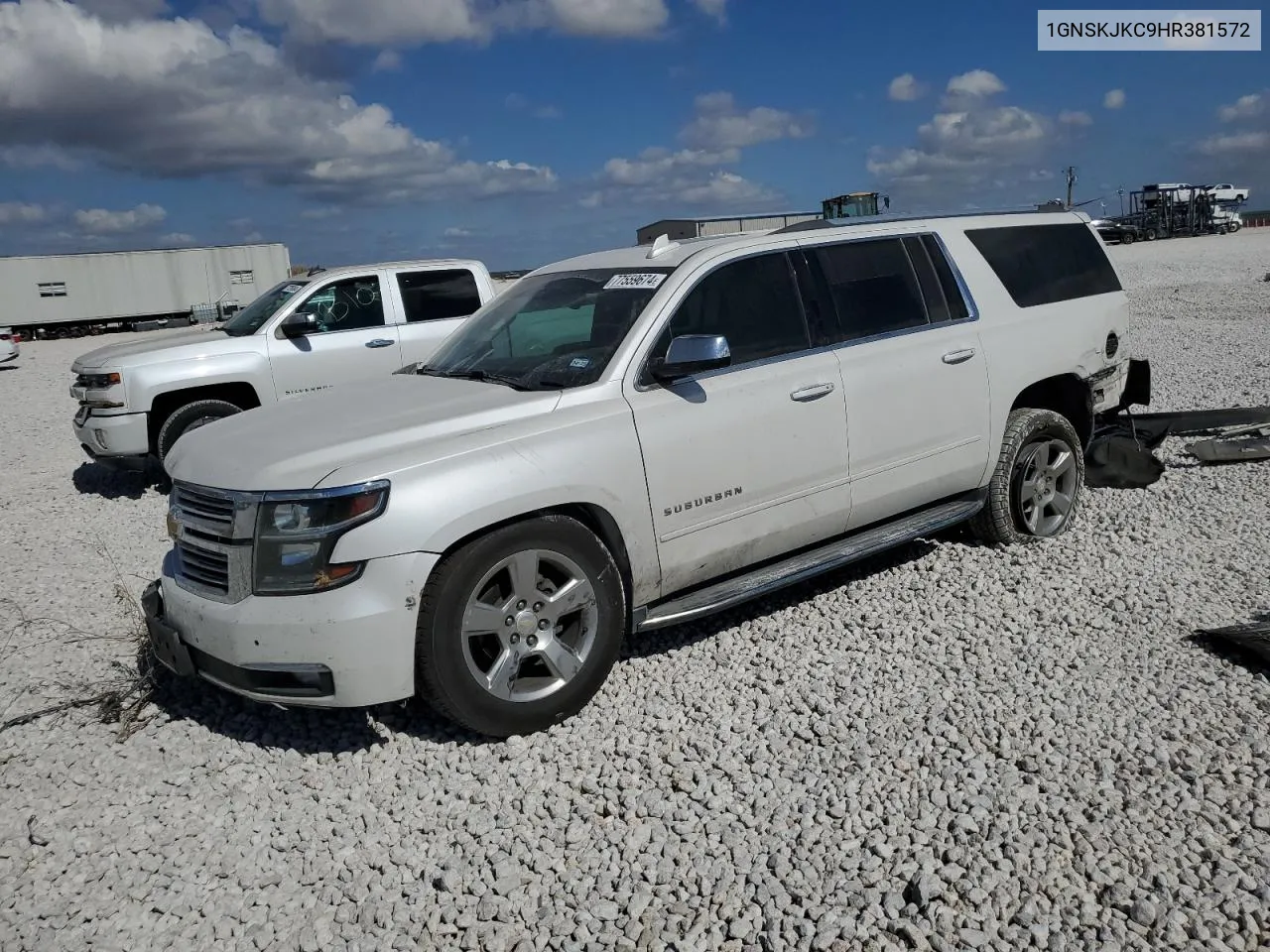 2017 Chevrolet Suburban K1500 Premier VIN: 1GNSKJKC9HR381572 Lot: 77559674