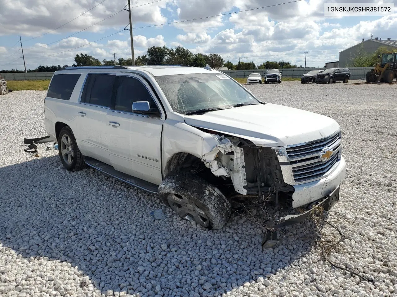 2017 Chevrolet Suburban K1500 Premier VIN: 1GNSKJKC9HR381572 Lot: 77559674