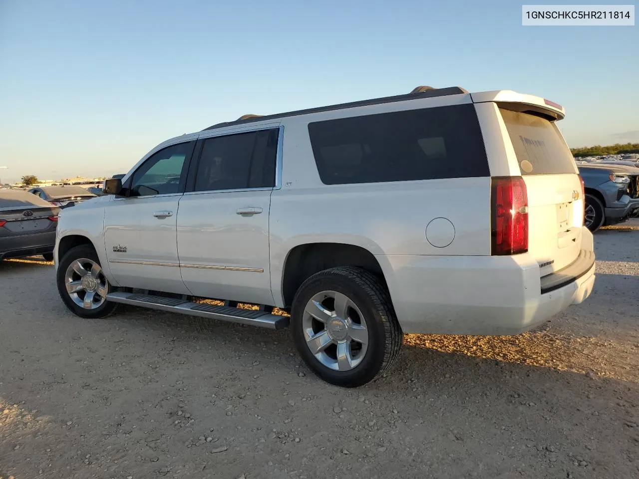 2017 Chevrolet Suburban C1500 Lt VIN: 1GNSCHKC5HR211814 Lot: 77816594