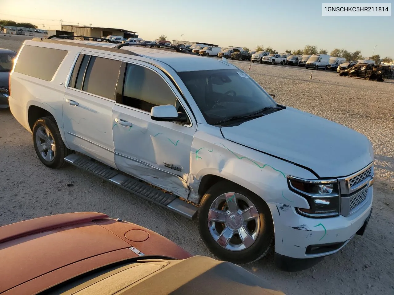 2017 Chevrolet Suburban C1500 Lt VIN: 1GNSCHKC5HR211814 Lot: 77816594