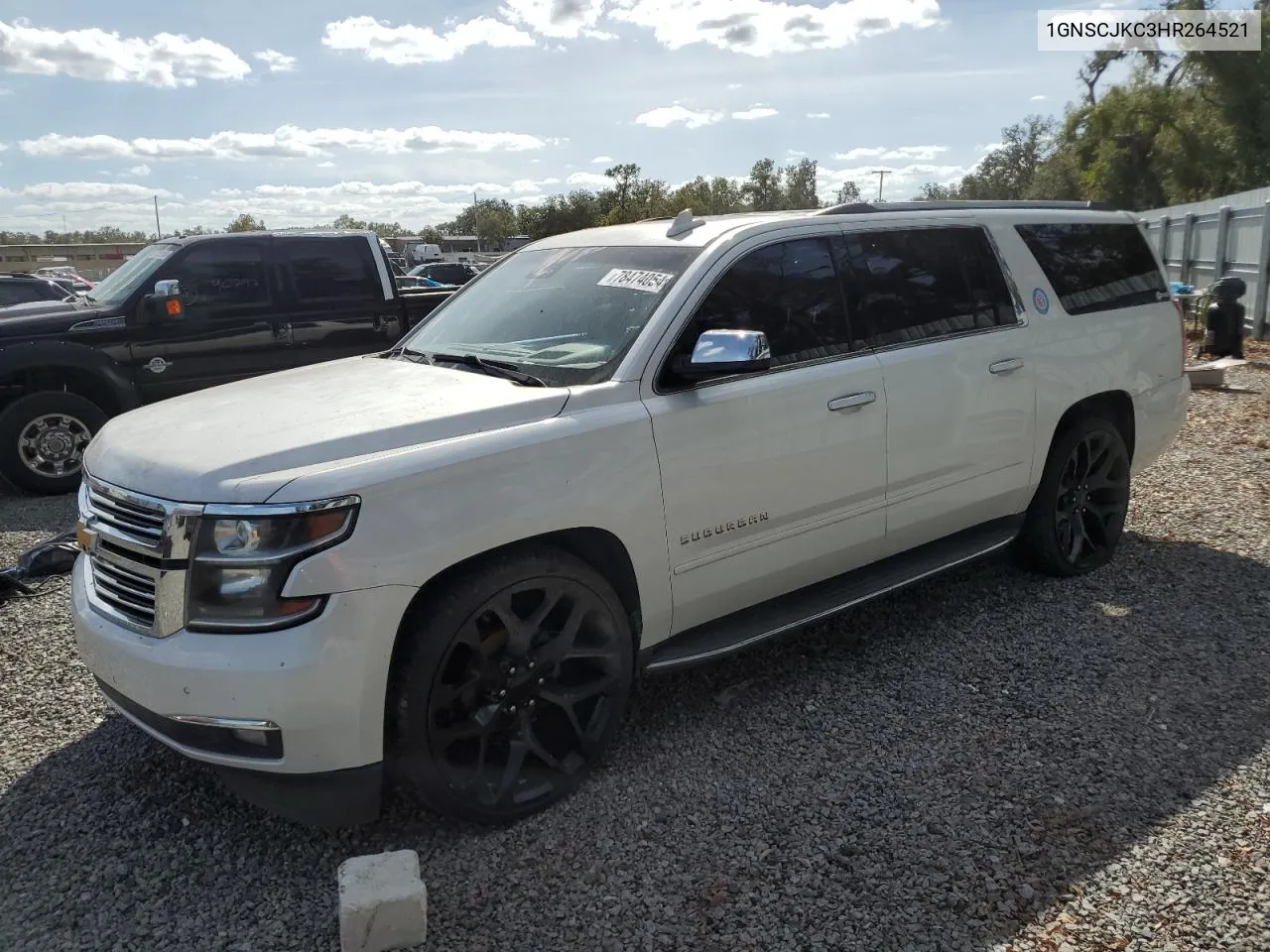 2017 Chevrolet Suburban C1500 Premier VIN: 1GNSCJKC3HR264521 Lot: 78474054