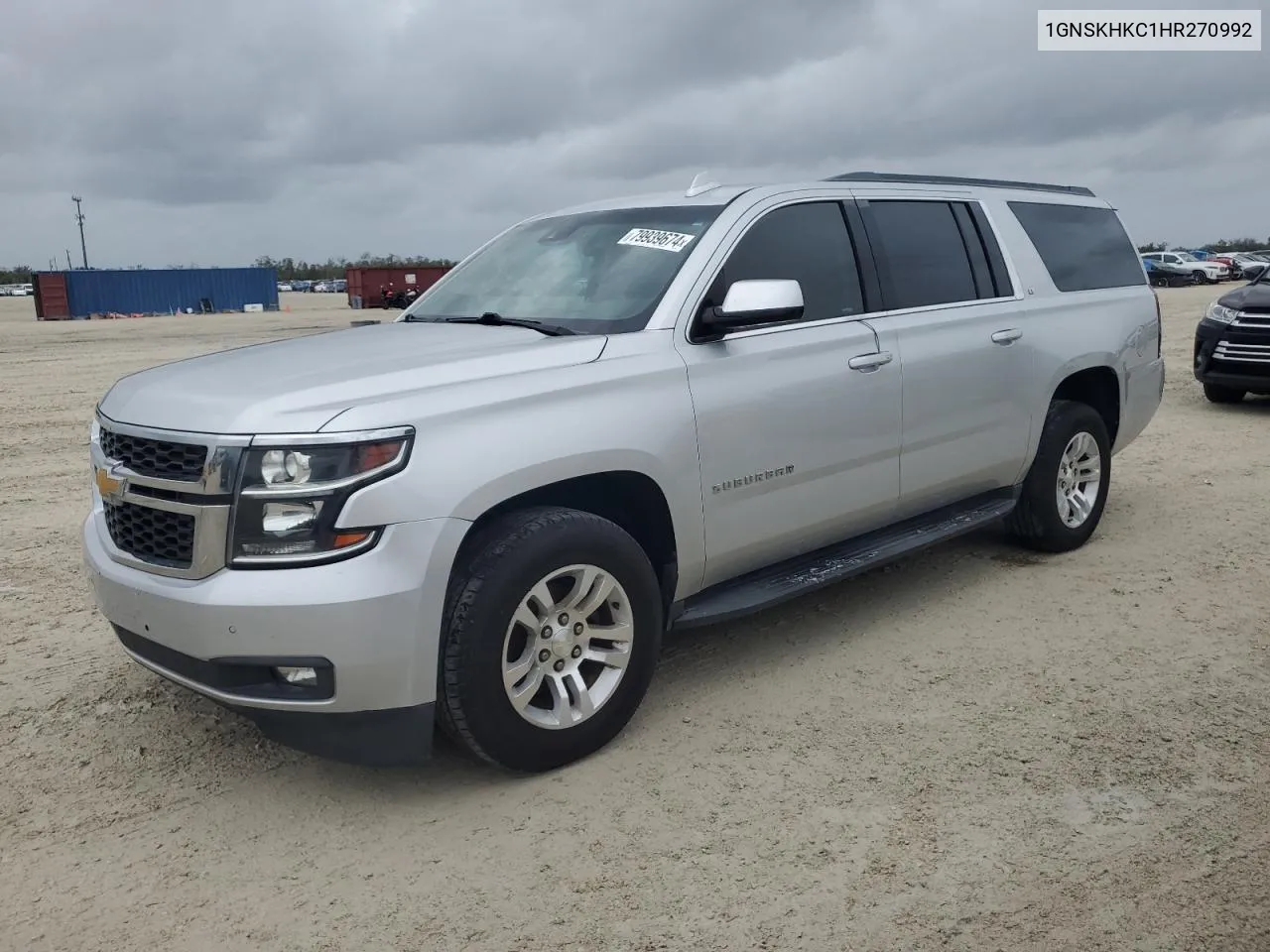 2017 Chevrolet Suburban K1500 Lt VIN: 1GNSKHKC1HR270992 Lot: 79939674