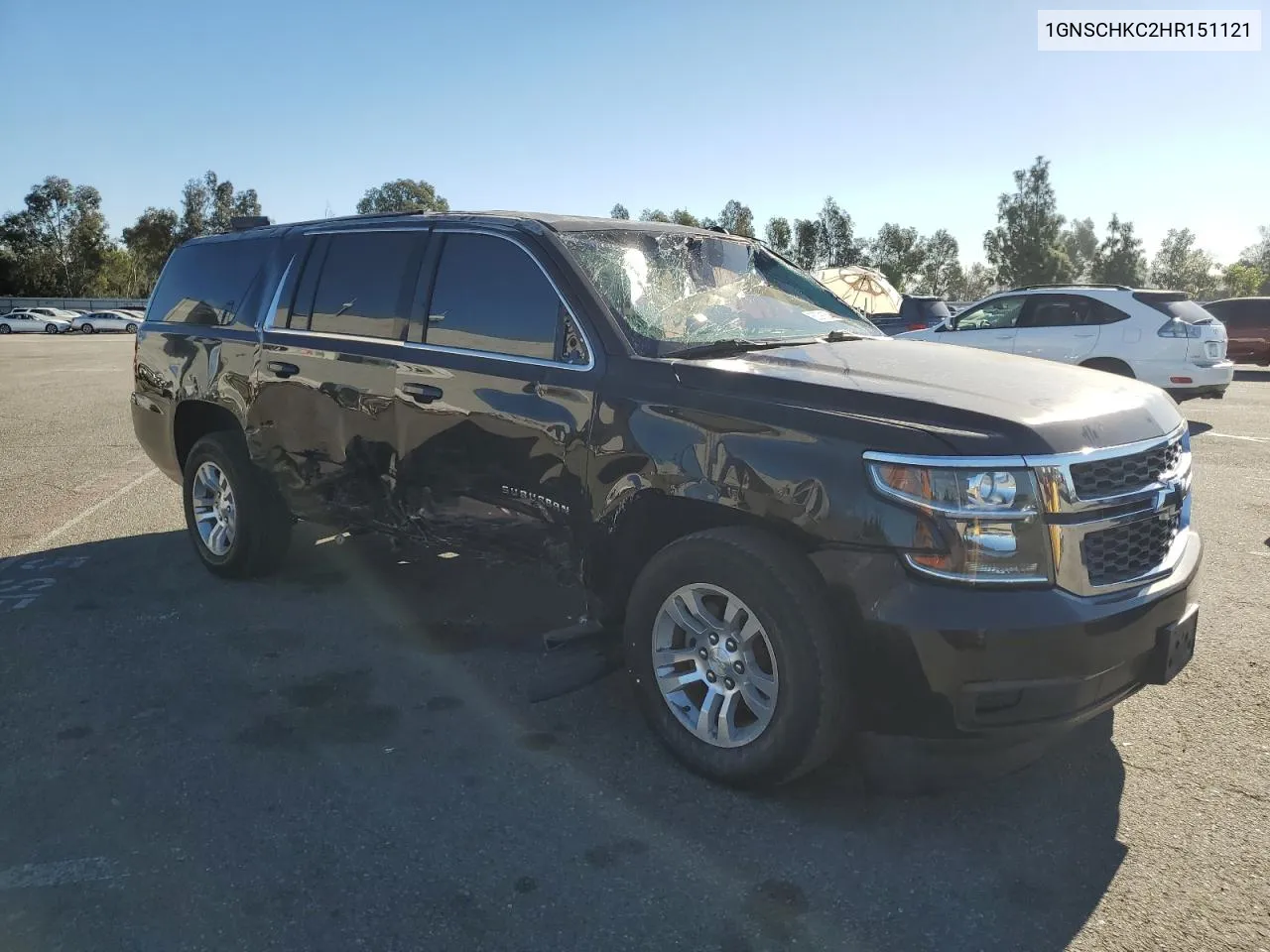 2017 Chevrolet Suburban C1500 Lt VIN: 1GNSCHKC2HR151121 Lot: 80391254