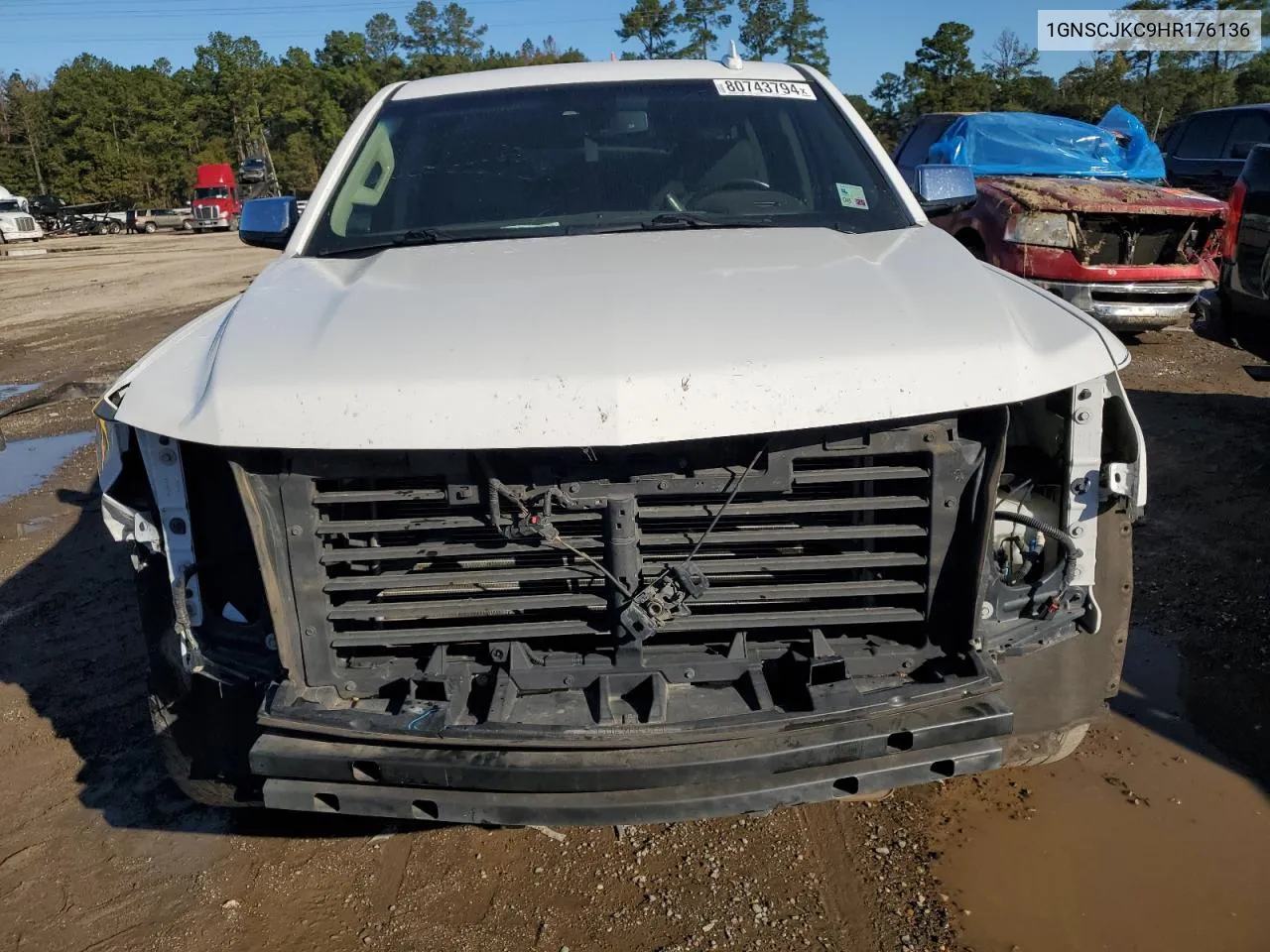 2017 Chevrolet Suburban C1500 Premier VIN: 1GNSCJKC9HR176136 Lot: 80743794