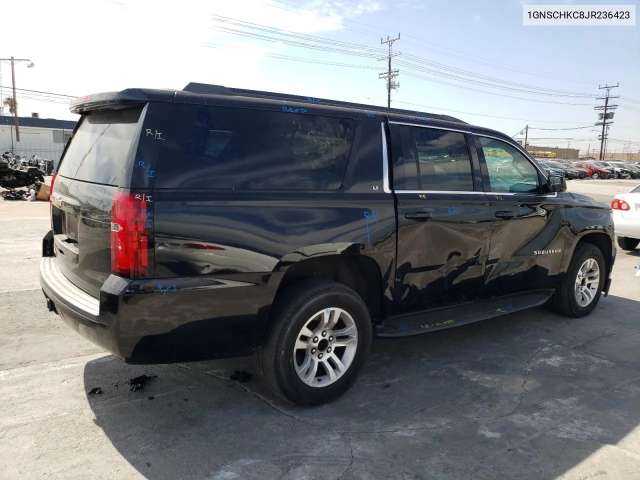 2018 Chevrolet Suburban C1500 Lt VIN: 1GNSCHKC8JR236423 Lot: 69986033