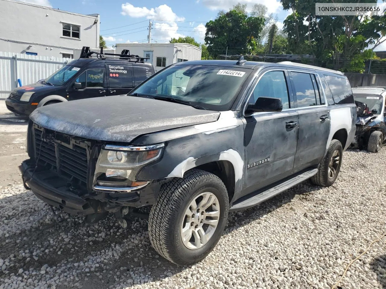 2018 Chevrolet Suburban K1500 Lt VIN: 1GNSKHKC2JR356656 Lot: 71422214