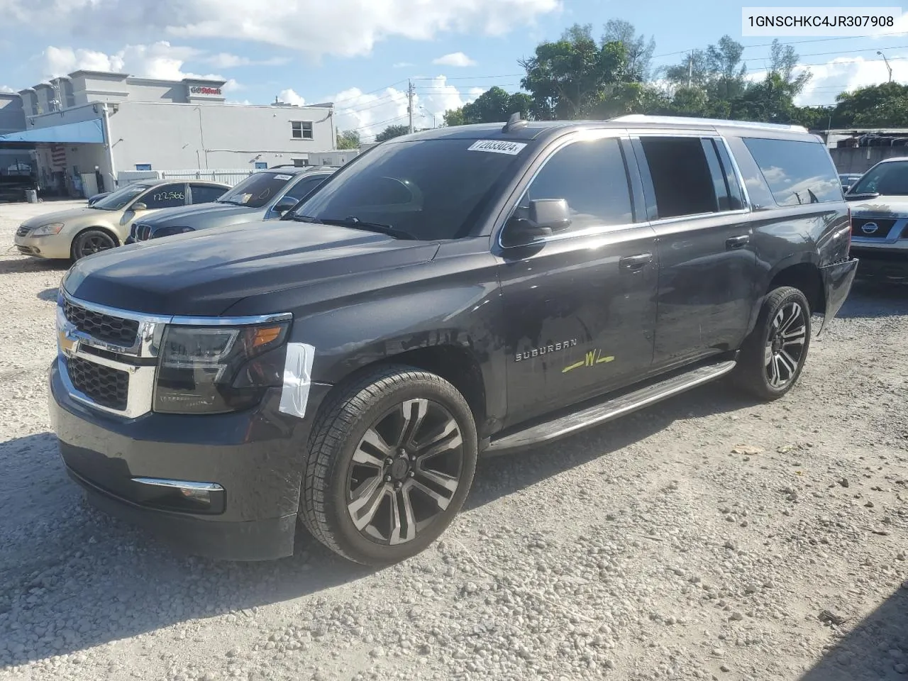 2018 Chevrolet Suburban C1500 Lt VIN: 1GNSCHKC4JR307908 Lot: 72033024