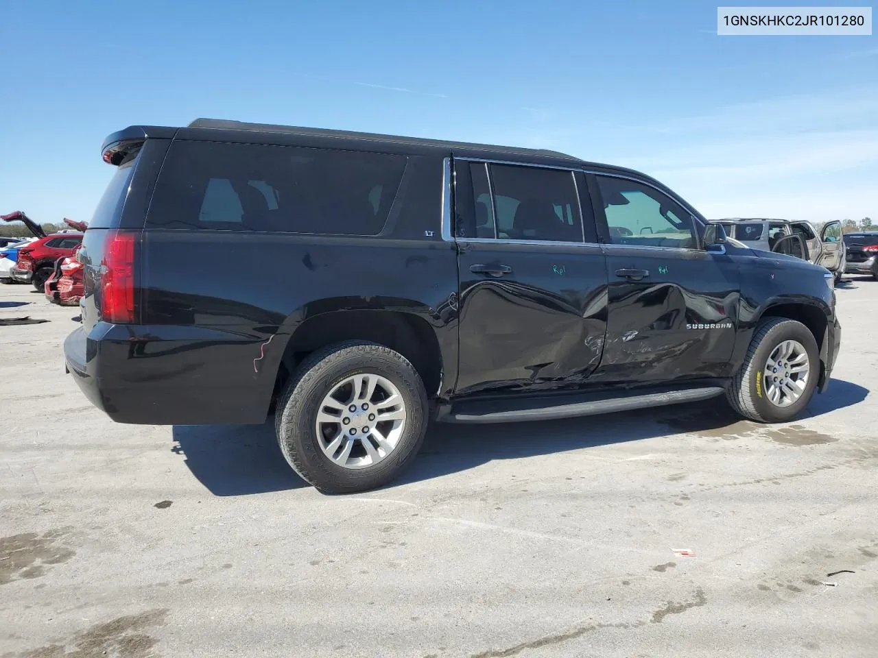 2018 Chevrolet Suburban K1500 Lt VIN: 1GNSKHKC2JR101280 Lot: 75093354